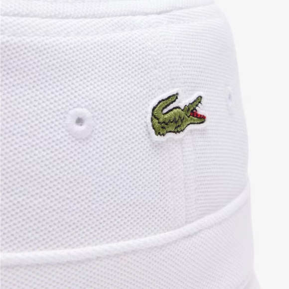 Lacoste Classic White Bucket Hat Medium - Picture 2 of 4